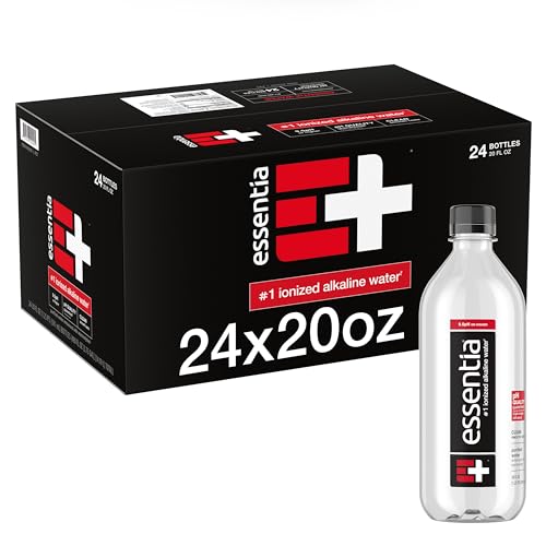 24 Pack Ionized Alkaline Bottled Water, 20 Fl Oz