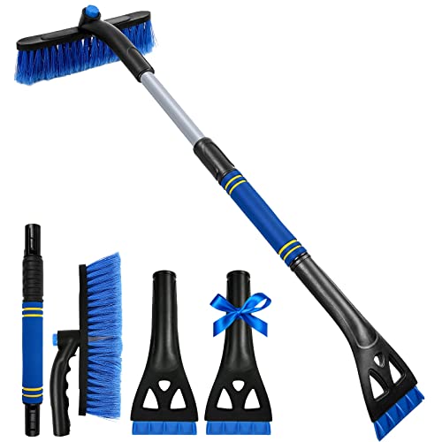 34" Extendable 2-in-1 Car Snow Ice Scraper
