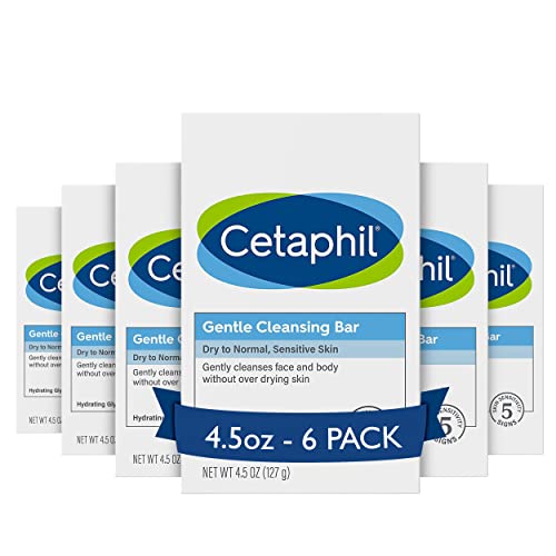 6 Pack Cetaphil Gentle Cleansing Face and Body Bars