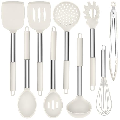 9 Piece Silicone Heat Resistant Cooking Utensil Set