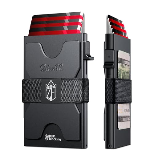 Zitahli RFID Blocking Pop-Up Metal Card Holder Wallet