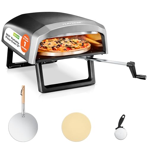 NutriChef 12-Inch Outdoor Gas Pizza Oven