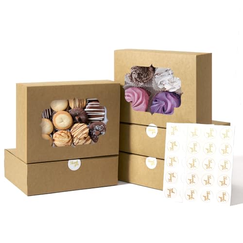 50 Pack Window Bakery Treat Boxes