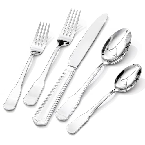 30 Piece Stainless Steel Silverware Flatware Set