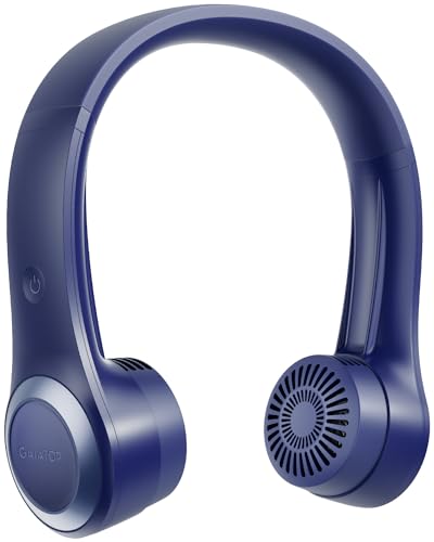 Portable Neck Fan, 4000mAh Rechargeable Bladeless Wearable
