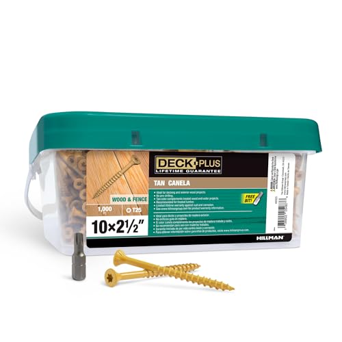 1000 Count Exterior Wood and Fence Screws 2-1/2"
