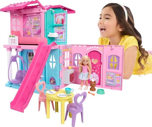 Barbie Chelsea Pop-Up Dollhouse Playset with Accessories