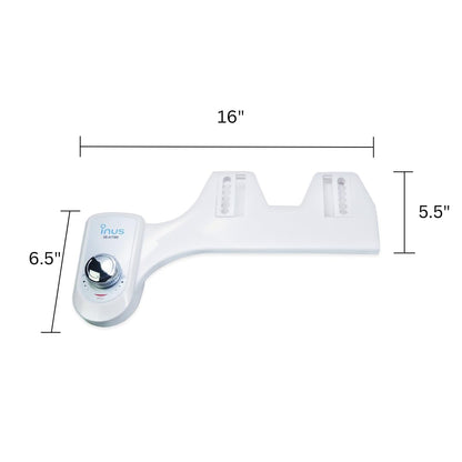 INUS Ultra-Slim Bidet Attachment, Adjustable Non-Electric Nozzle (Posterior/Feminine Wash) Fresh Cold Water Sprayer Bidets, Bidet Attachment for Toilet with Stainless Steel Inlet H700