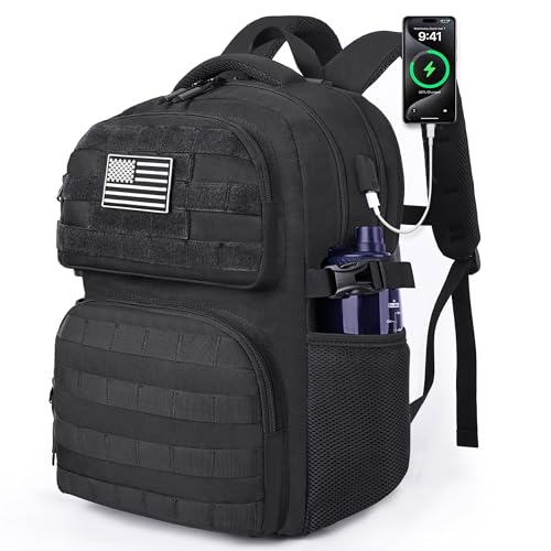 17-Inch Tactical Laptop Backpack with USB Port
