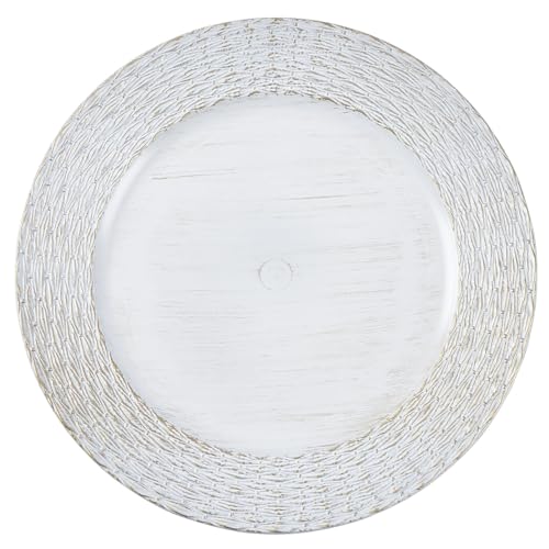 6 Pack 13-Inch Charger Plates for Dinner Plates