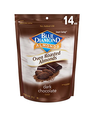 14 Oz Blue Diamond Almonds Dark Chocolate Snack Nuts