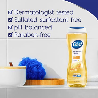 Dial Advanced Clean Body Wash 16 fl oz Pack 4