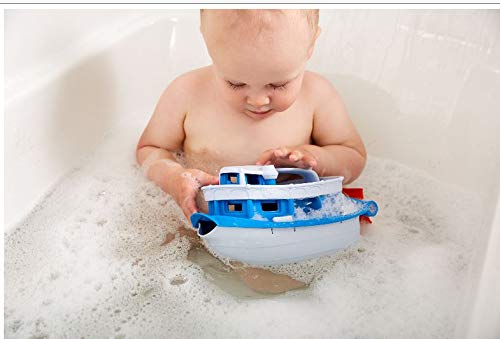 Green Toys Blue/Grey Paddle Boat Bath Toy