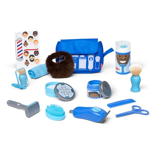 Melissa & Doug 16-Piece Barber Shop Pretend Play Set