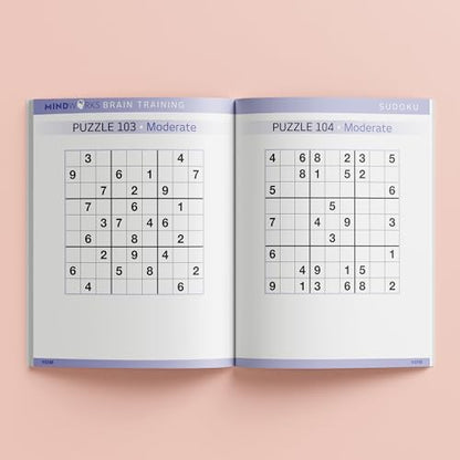 Mindworks: Sudoku Puzzles - Puzzle Book for Adults, Brain Training, Travel Entertainment, Ranging Easy to Difficult, 288 Pages