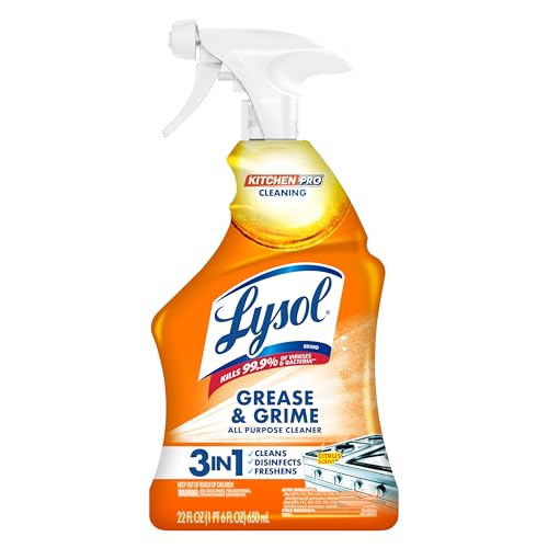 Lysol Antibacterial Kitchen Degreaser Spray Cleaner 22oz