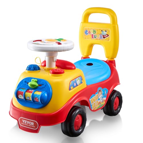 VEVOR Toddler Ride On Car with Music & Storage
