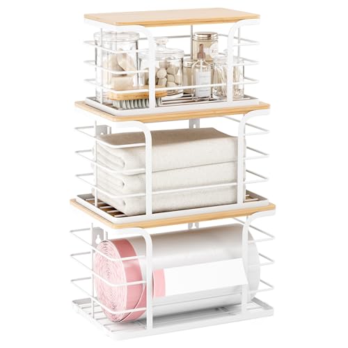 3 Pack Stackable Trash Bag Dispenser Organizers