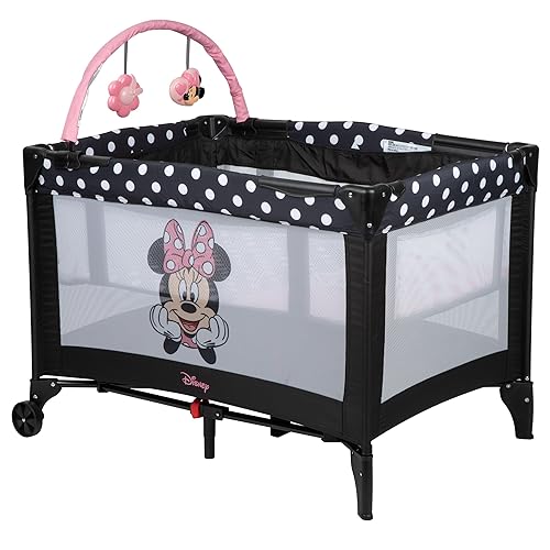 UPDATE: DEAD!  Disney Baby® 3D Ultra Play Yard with Bassinet and Storage Bag, Peeking Minnie