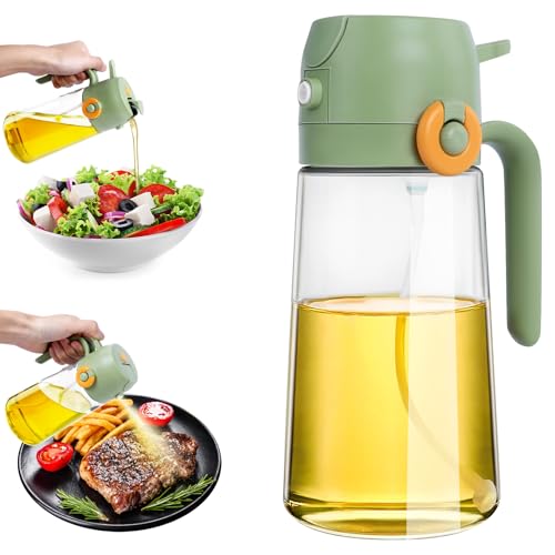 16oz Oil Sprayer and Dispenser Glass Bottle Cooking