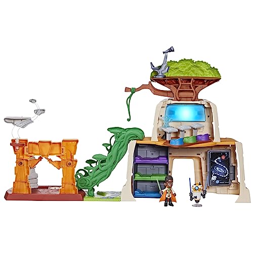 Star Wars: Young Jedi Adventures Tenoo Jedi Temple, 20-Inch-Tall Playset with Lights & Sounds, 2 Action Figures, Preschool Toys for 3 Year Old Boys & Girls & Up