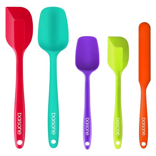 5 Piece Silicone Spatula Set Heat Resistant Nonstick