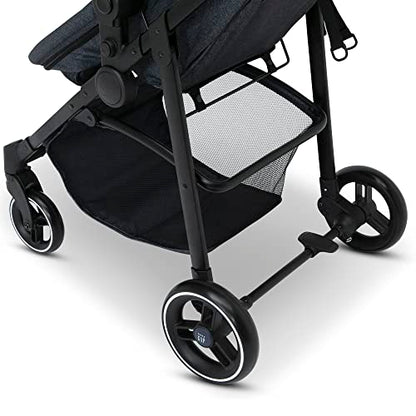 GAP babyGap 2-in-1 Carriage Stroller - Car Seat Compatible - Easy One-Handed Fold - Lightweight Stoller with Oversized Canopy & Reclining Seat - Made with Sustainable Materials, Black Camo