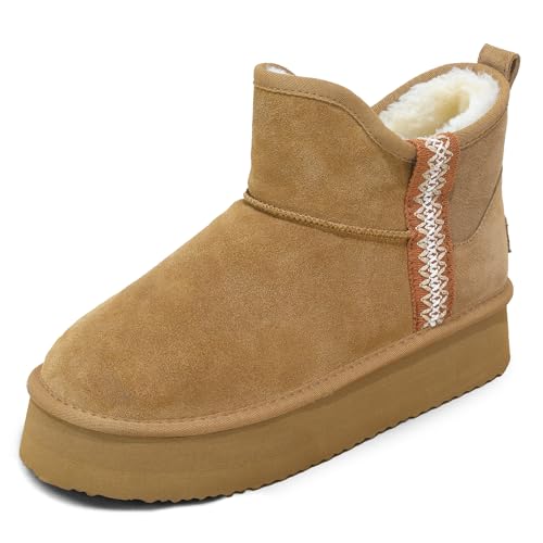 Suede Tasman Mini Ankle Snow Boots for Women
