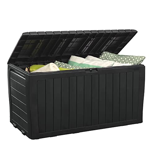 Keter 71 Gallon Resin Deck Box Outdoor Storage