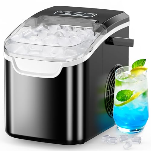 26.5 lbs Countertop Portable Ice Maker with Scoop