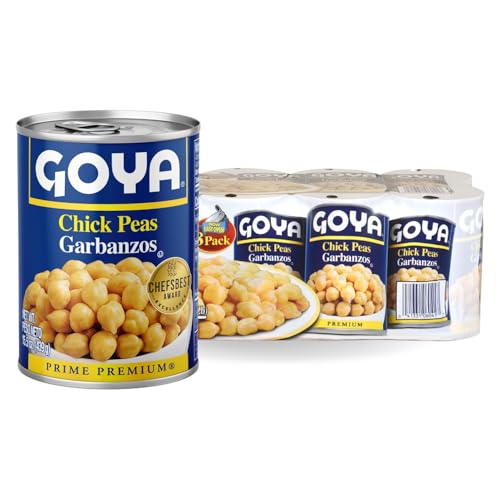 8 Pack Goya Chick Peas Garbanzo Beans 15.5 Ounce (OU)