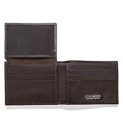 Steve Madden Men's Extra Capacity Leather Wallet