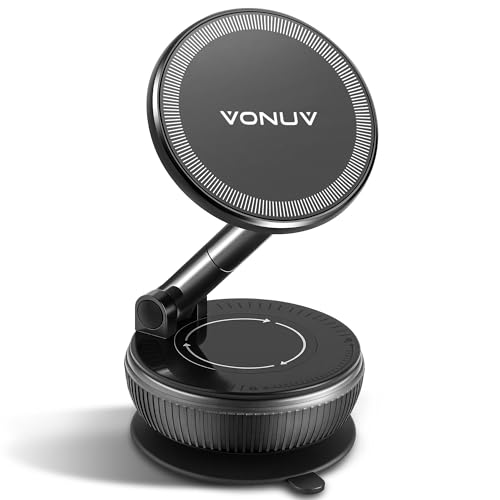Magnetic 360° Car Phone Mount with Strong Suction