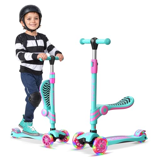 Dribbl 3 Wheel Scooter with Seat and Light-Up Wheels