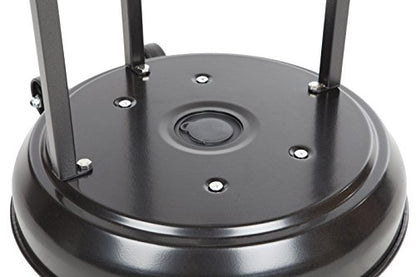Amazon Basics 46,000 BTU Outdoor Propane Patio Heater with Wheels, Commercial & Residential, Havana Bronze, 32.1 x 32.1 x 91.3 inches (LxWxH)