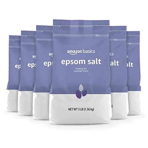 6 Pack Lavender Epsom Salt Soaking Aid