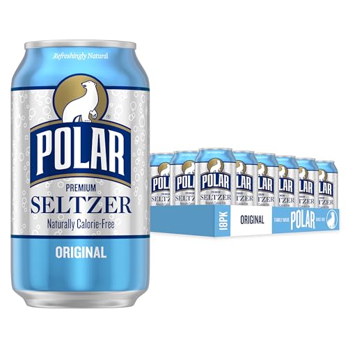 18 Pack Polar Seltzer Water Original 12 fl oz