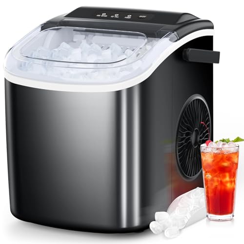 26.5lb Countertop Ice Maker with Self-Cleaning