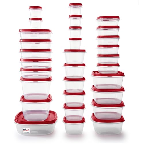 60 Piece Rubbermaid Food Storage Containers with Lids