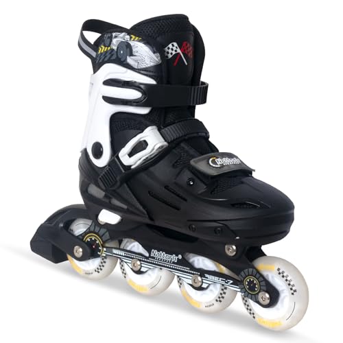Adjustable Kids Inline Skates with Light Up Wheels