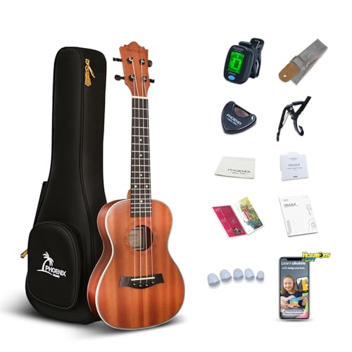 23 Inch Concert Ukulele Bundle Kit for Beginners