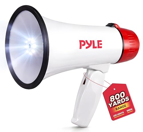 Pyle 30W Megaphone Bullhorn with Siren and LED