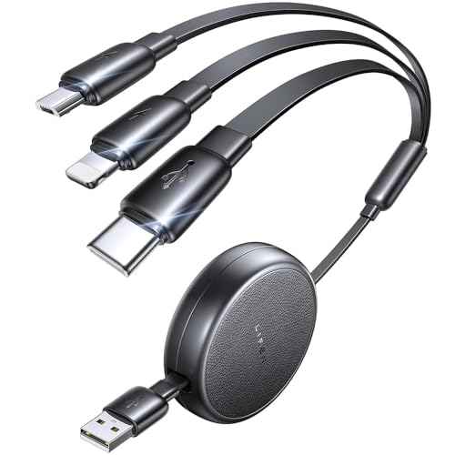 Retractable 3-in-1 Multi Charging Cable