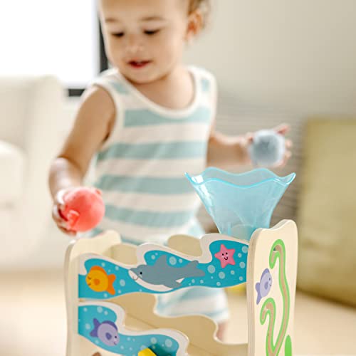 Melissa & Doug Wooden Ocean Slide Toy Set