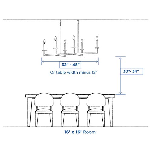 Progress Lighting 5-Light Modern Chandelier Antique Bronze