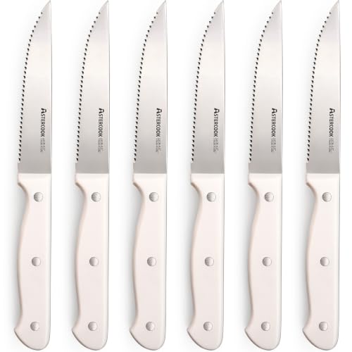 6 Piece Astercook Serrated Steak Knife Set