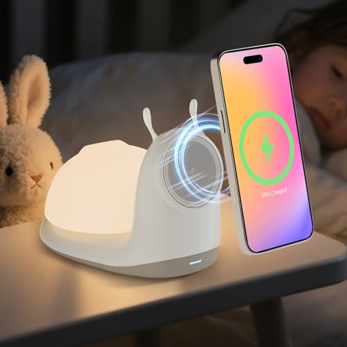 Magnetic Wireless Charger Night Light for iPhone MagSafe