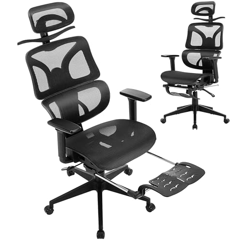Ergonomic High Back Mesh Office Chair with Footrest
