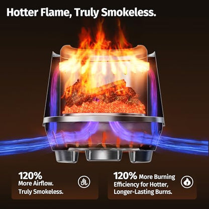 EAST OAK Smokeless Tabletop Fire Pit
