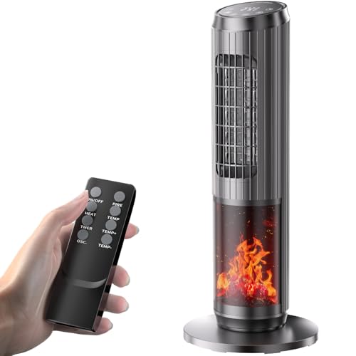 1500W Portable Space Heater with Thermostat and Remote